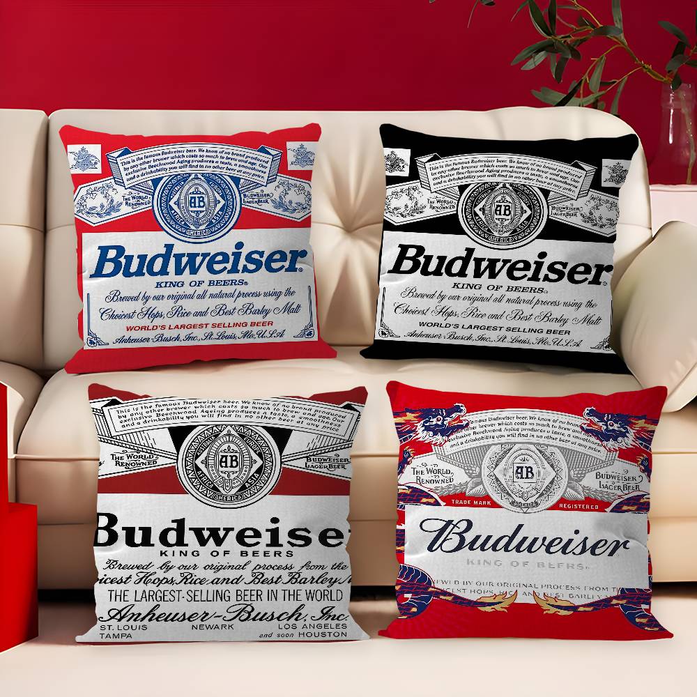 Home Textiles And Furnishing - Król Piwa B-Budweiser Poduszka Prezent Dekoracja