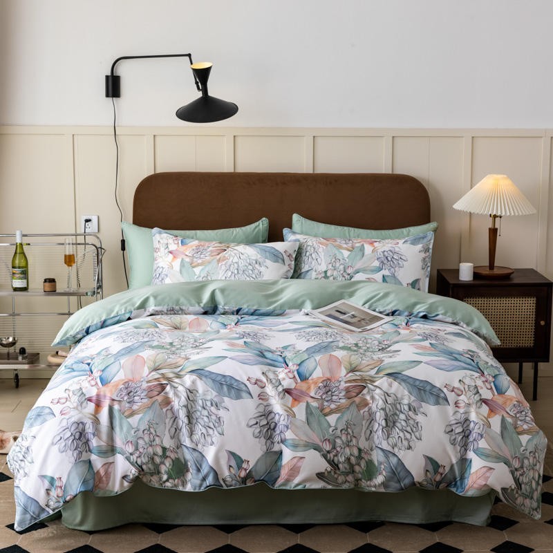 Home Textiles Premium - 100% wibrujący tropikalne liście kwiaty zestaw