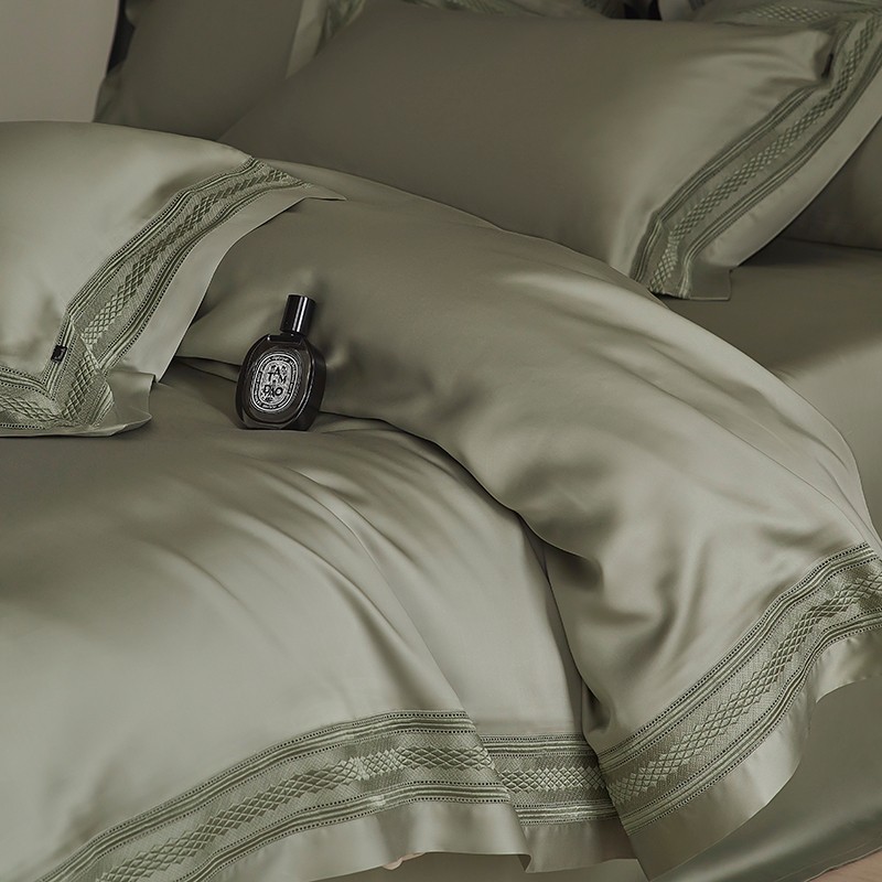 Home Textiles Premium - Wysokiej jakości zielona Matcha/zakurzona różowa elegancka