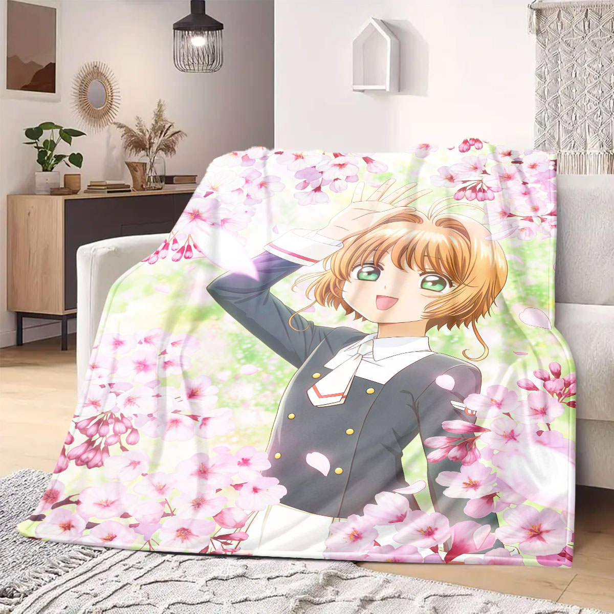 Home Textiles Premium - Koc flanelowy Cardcaptor Sakura Premium Print,