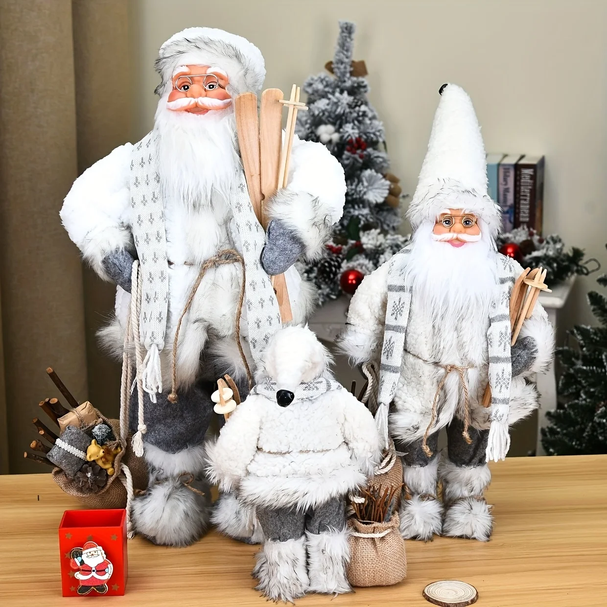 Niebiesko-biały Święty Mikołaj – Home Textiles And Furnishing recenzja i cena